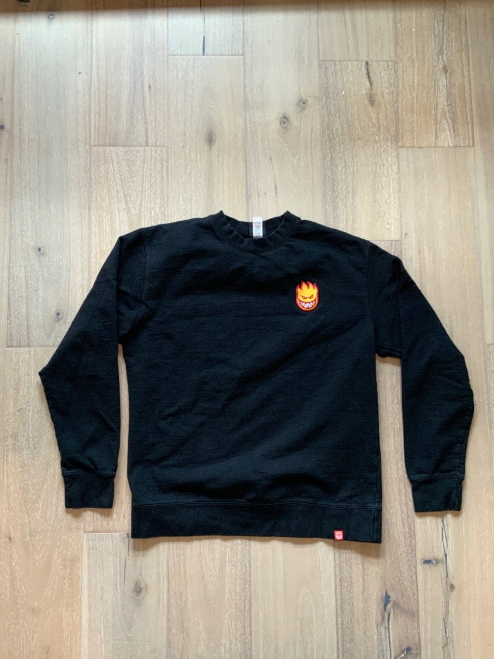 Spitfire Wheels embroidered crew neck sweatshirt Large